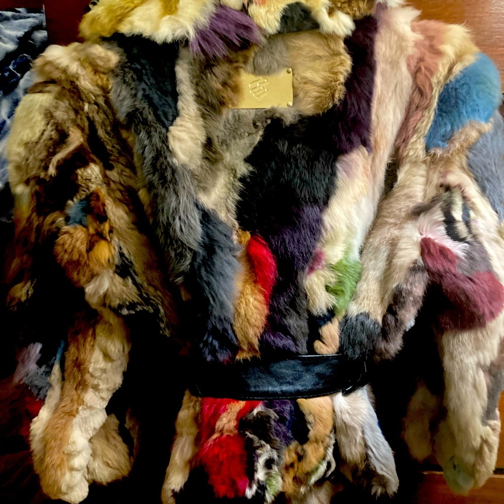 Rare Genuine rabbit fur Rocawear jacket - Picture 5 of 8